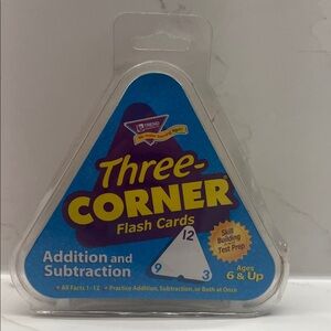 Three-Corner Flash Cards - Blue and Yellow